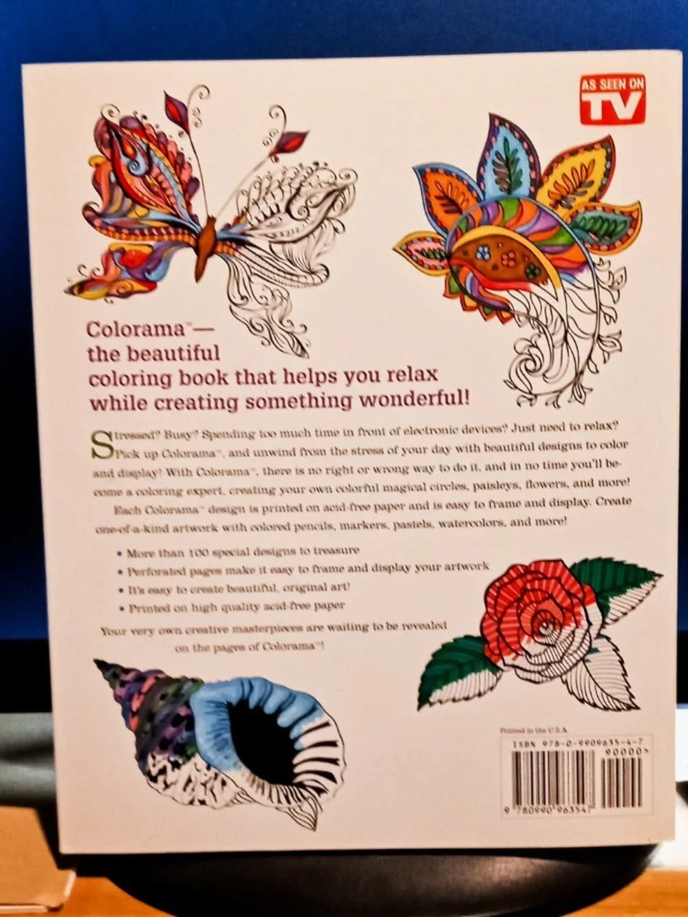 (x2) Colorama & Floral Design Color by Number Adult Coloring Books